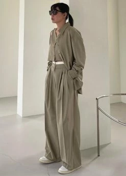 Top 10 π Beside You Mariza Wide Pants - Beige π 20 Beside You Mariza Wide Pants - Beige