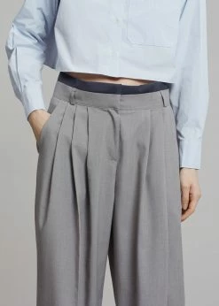 Beside You Mariza Wide Pants - Grey