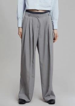 Beside You Mariza Wide Pants - Grey