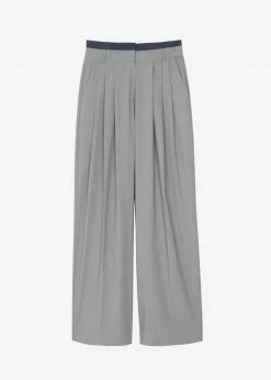 Beside You Mariza Wide Pants - Grey
