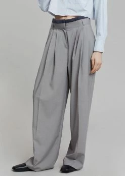 Beside You Mariza Wide Pants - Grey