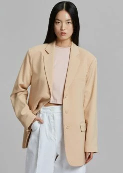 The Frankie Shop Marquesa Blazer - Apricot