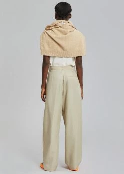 The Frankie Shop CLOTHING Marte Pleated Pants - Sand