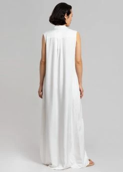 MATIN Sleeveless Button-up Dress - Off White CLOTHING