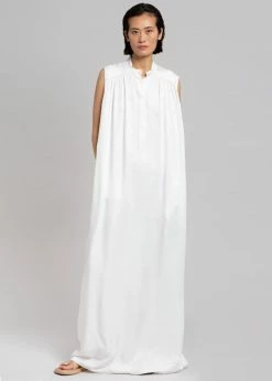 MATIN Sleeveless Button-up Dress - Off White CLOTHING