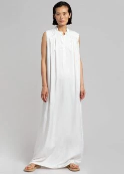 MATIN Sleeveless Button-up Dress - Off White CLOTHING