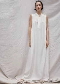 MATIN Sleeveless Button-up Dress - Off White CLOTHING