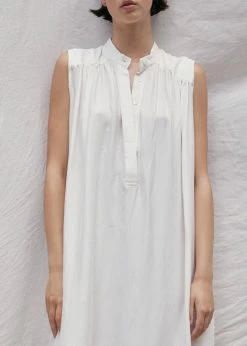 MATIN Sleeveless Button-up Dress - Off White CLOTHING