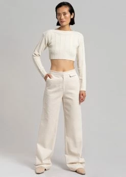 CLOTHING MATIN Slim Pant - Natural