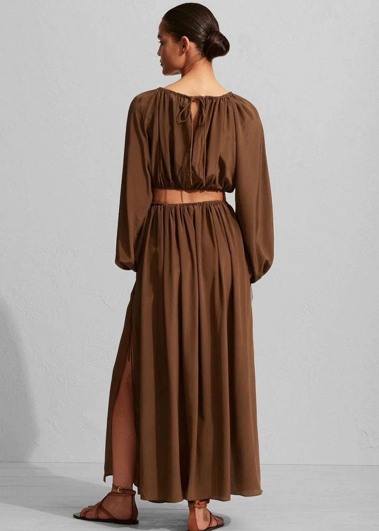 Flash Sale π Matteau Drawcord Split π Skirt - Pecan CLOTHING β¨ 2 Matteau Drawcord Split Skirt - Pecan CLOTHING