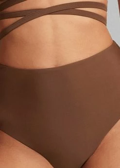 CLOTHING Matteau High Waist Bikini Brief - Pecan