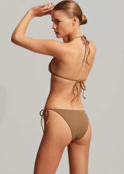 CLOTHING Matteau String Bikini Brief - Cinnamon Crinkle