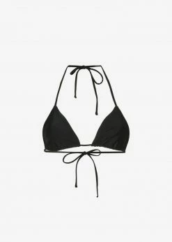 CLOTHING Matteau String Triangle Bikini Top - Black