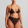 Matteau String Triangle Bikini Top - Carob CLOTHING