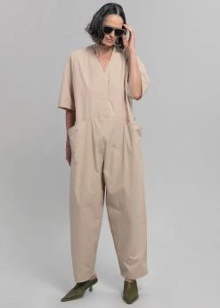 Love My Santa Maxim Jumpsuit - Beige