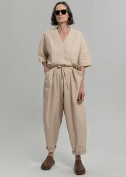 Love My Santa Maxim Jumpsuit - Beige