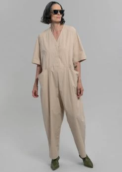 Love My Santa Maxim Jumpsuit - Beige
