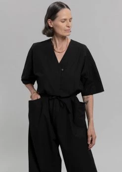 Love My Santa Maxim Jumpsuit - Black CLOTHING