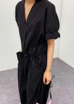 Love My Santa Maxim Jumpsuit - Black CLOTHING