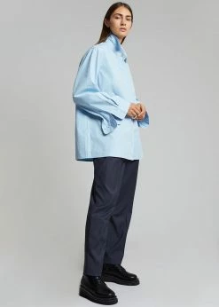 Paper Moon CLOTHING Mayim Oversized Shirt - Sky