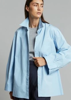 Paper Moon CLOTHING Mayim Oversized Shirt - Sky
