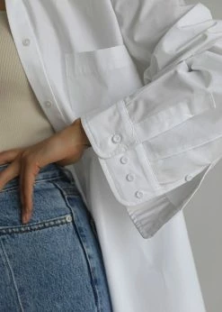 Paper Moon Mayim Oversized Shirt - White CLOTHING