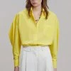 The Frankie Shop CLOTHING Melody Oversized Shirt - Blazing Yellow