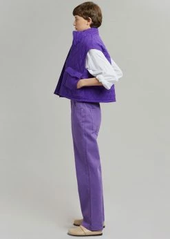 Hyhill Melton Vest - Berry CLOTHING