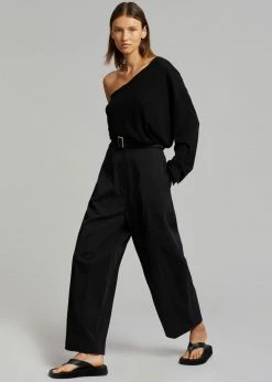 Auver_Fit CLOTHING Mia Belted Pants - Black