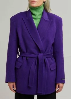 Concert Mila Belted Jacket - Berry