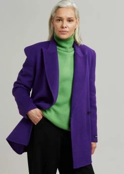 Concert Mila Belted Jacket - Berry