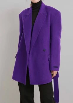 Concert Mila Belted Jacket - Berry