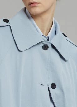 Hot Sale π€© The Frankie Shop CLOTHING Millie Trench π§₯ Coat - Pale Blue π― 16 The Frankie Shop CLOTHING Millie Trench Coat - Pale Blue