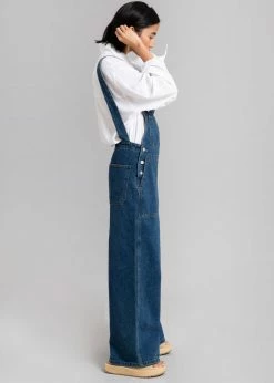 Avenue Milo Denim Overalls - Dark Indigo CLOTHING
