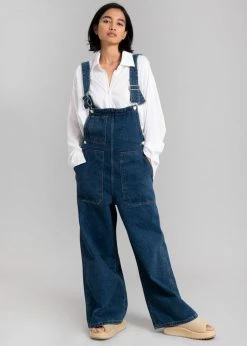 Avenue Milo Denim Overalls - Dark Indigo CLOTHING