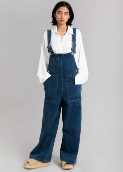 Avenue Milo Denim Overalls - Dark Indigo CLOTHING