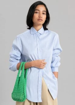 The Frankie Shop Mina Shirt - Blue Stripe
