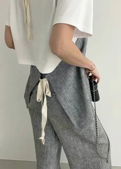 Black Fuchsia Mirl Backless Vest - Grey Melange