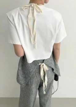 Black Fuchsia Mirl Backless Vest - Grey Melange