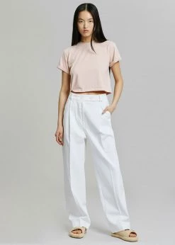 The Frankie Shop Murray Denim Pants - Off White