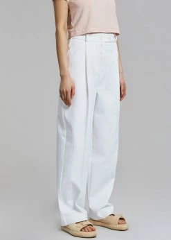 The Frankie Shop Murray Denim Pants - Off White