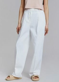 The Frankie Shop Murray Denim Pants - Off White
