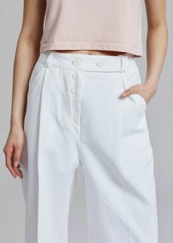 The Frankie Shop Murray Denim Pants - Off White