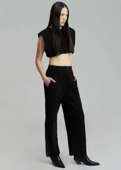 Another J Nanie Honeycomb Sweatpants - Black