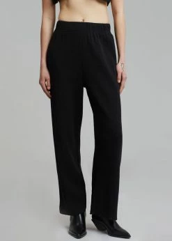 Another J Nanie Honeycomb Sweatpants - Black