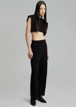 Another J Nanie Honeycomb Sweatpants - Black