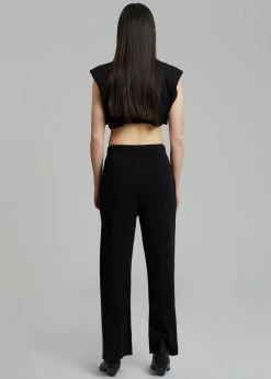 Another J Nanie Honeycomb Sweatpants - Black