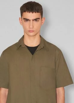 Men Nanushka Benja Short Sleeve Romper - Olive