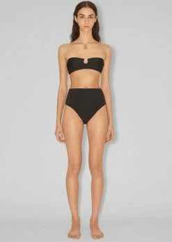 Nanushka Bente High Waist Swim Pants - Black