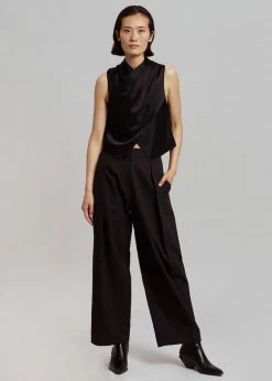 New π CLOTHING Nanushka Difya Sleeveless Top - Black β 10 CLOTHING Nanushka Difya Sleeveless Top - Black